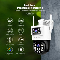 Srihome 4MP Outdoor WIFI Dual Lens IP Camera SH048 128G  AI Tracking Security Protection Cameras Video CCTV Surveillance Cameras