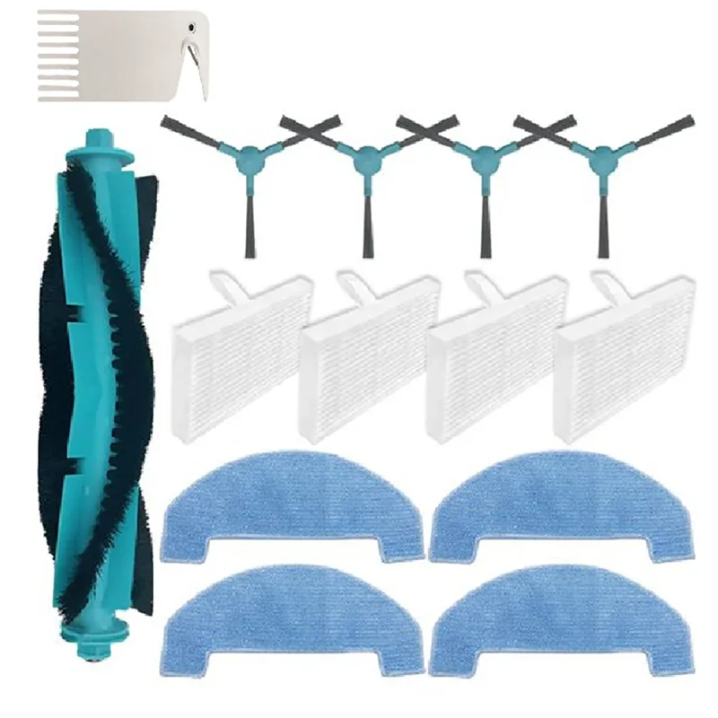 BAAO-Trouver E10, E20 Pro Plus Roller Brush Side Brush Filter Mop Pad Replacement Parts For Robot Vacuum Cleaners