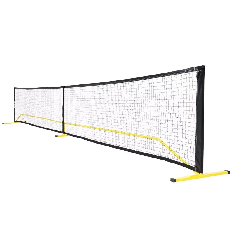 Portable Pickleball Net 22Ft Regulation Size Weather Resistant Metal Frame Outdoor Sports Equipment