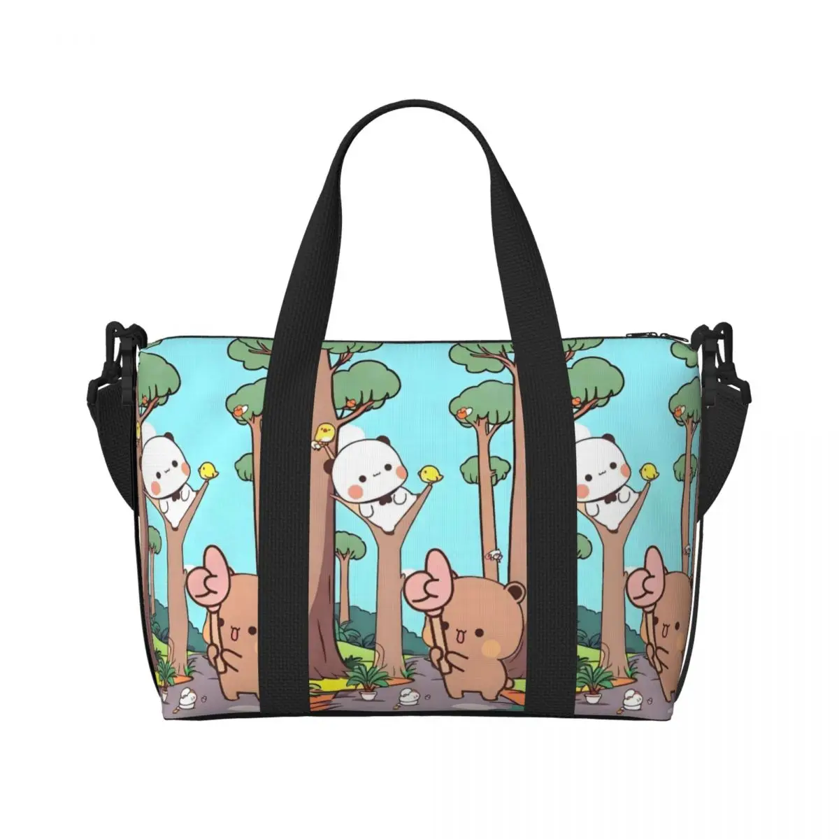 

Custom Bubu Dudu Tote Bag for Women Big Capacity Lovely Beach Gym Travel Bags