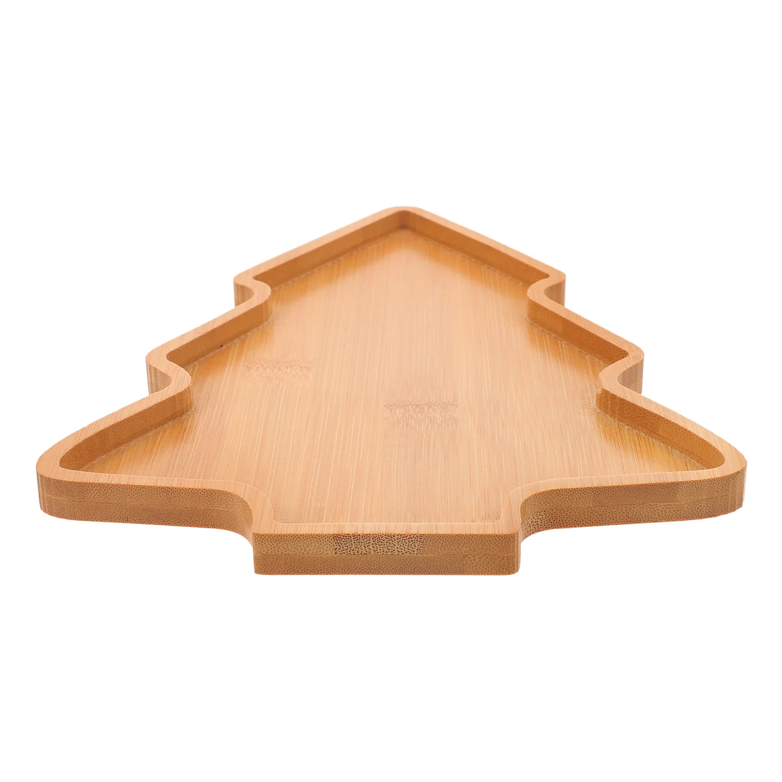 

Christmas Tree Plate Shaped Wood Creative Dish Tray Dessert Nuts Plates Appetizer Food Restaurant Christmas Decor