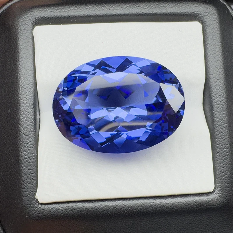 Lab Grown Sapphire Royal Blue Oval Cut 20x30mm VVS1 Gemstone for Diy Jewelry Making with AGL Certificate