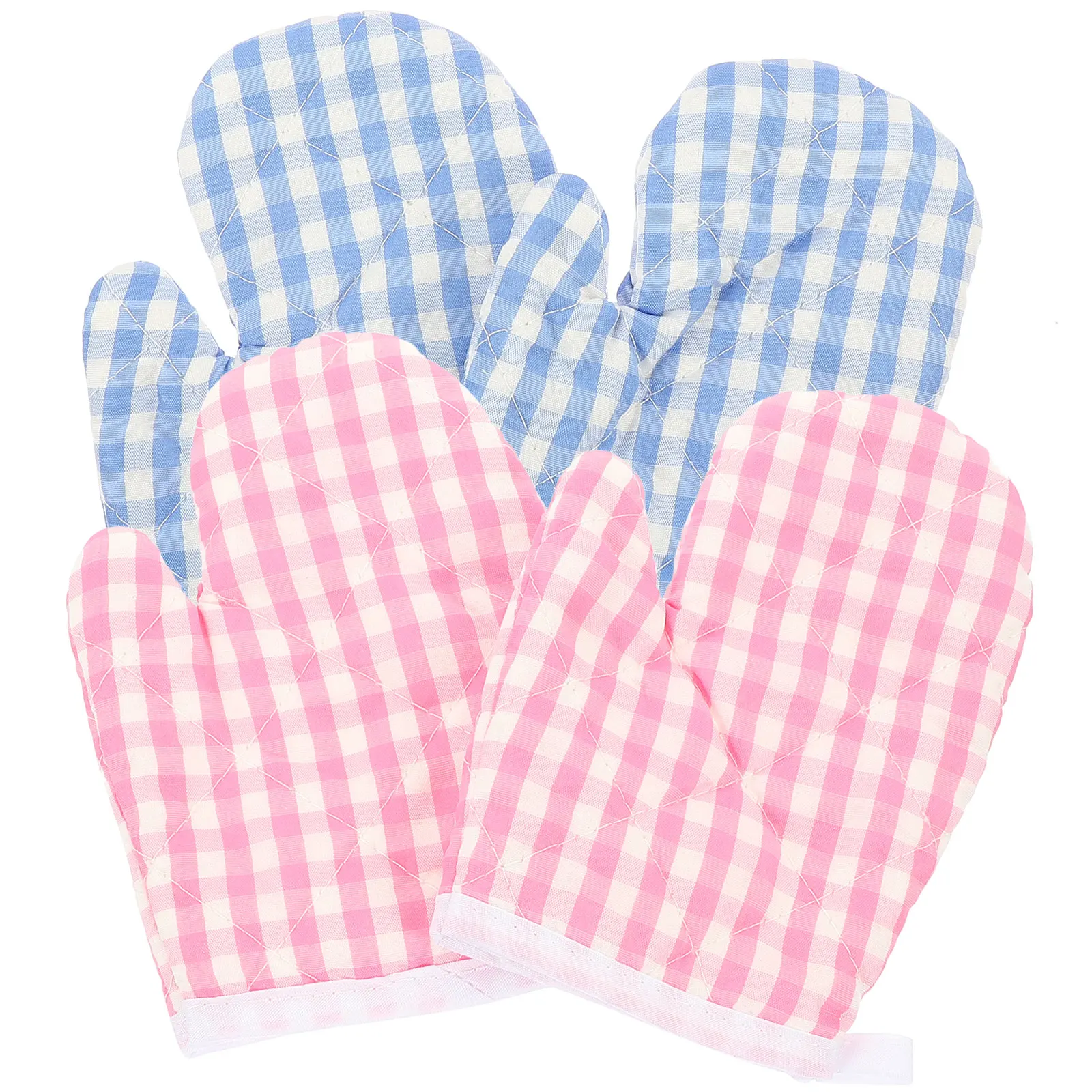 

4 Pcs Insulation Gloves Flexible Cooking Micro-wave Oven Gloves-oven Mitts Polyester Finger