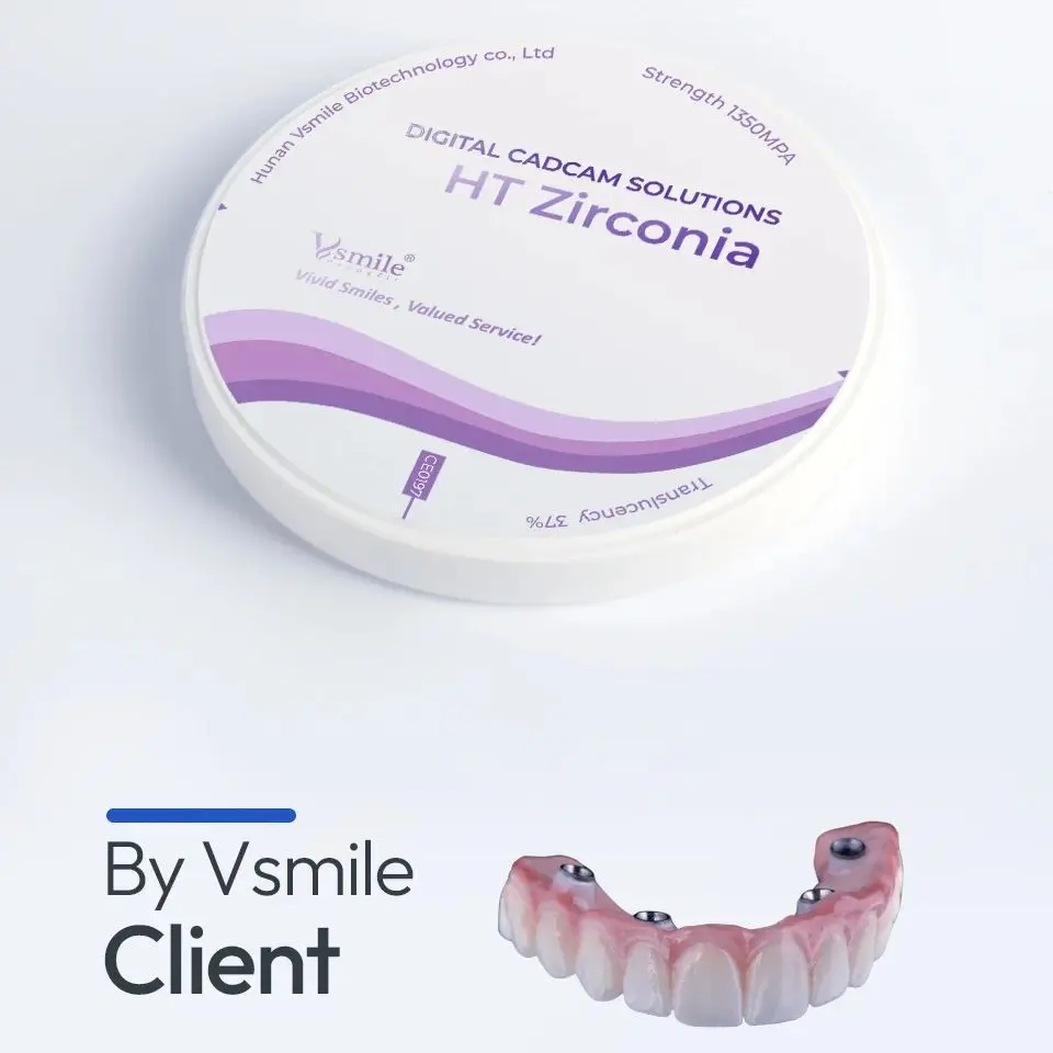 

98mm White Zirconia Disc High Translucency HT Zirconia Dental Block Denture Crown Restoration Materials for Dental Laboratory