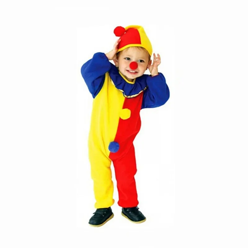 Circus Cosplay Costumes para crianças, Halloween Clown, Carnaval Costumes para crianças, meninos e meninas, Baby Birthday Party Dress