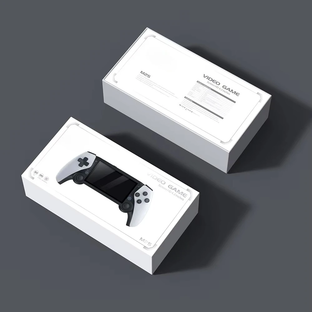 NEW M28 Retro Handheld Game Console, 7.1 inch LCD HD Screen 30+ Emulators,128G 4000mAh  3D Dual Analog Stick God of War Classic
