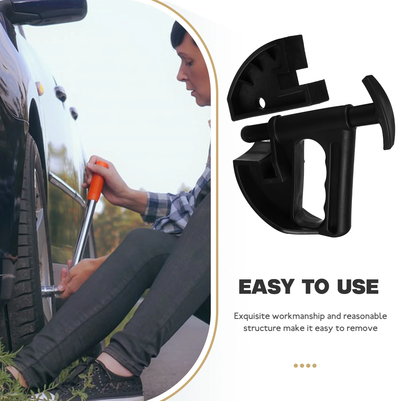 

1Set Car Tire Changer Tool Easy Remove Change Tires Anytime Lightweight Portable Universal Rim Changers Disassembly