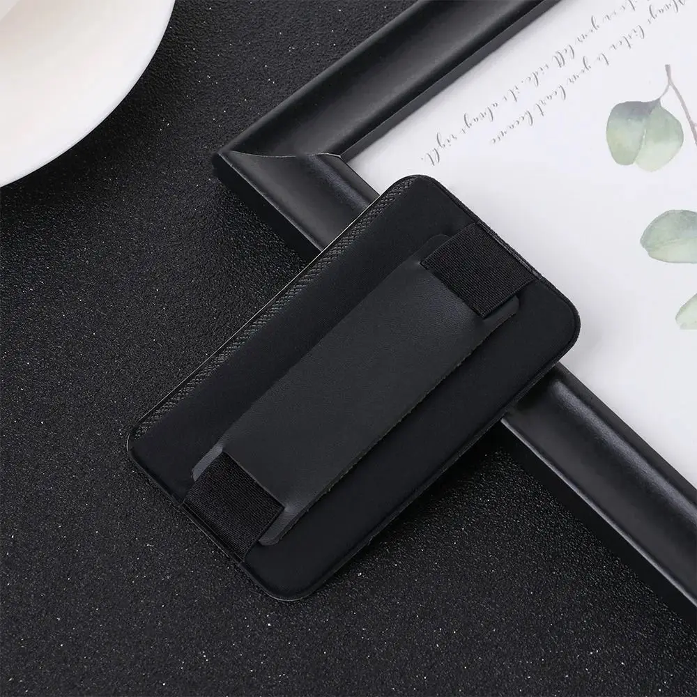 لاصق ملصق الهاتف الخليوي المحفظة حالة الائتمان معرف مطاطا تمتد حامل بطاقة الهاتف الغطاء الخلفي بو الجلود جيب الهاتف المحمول