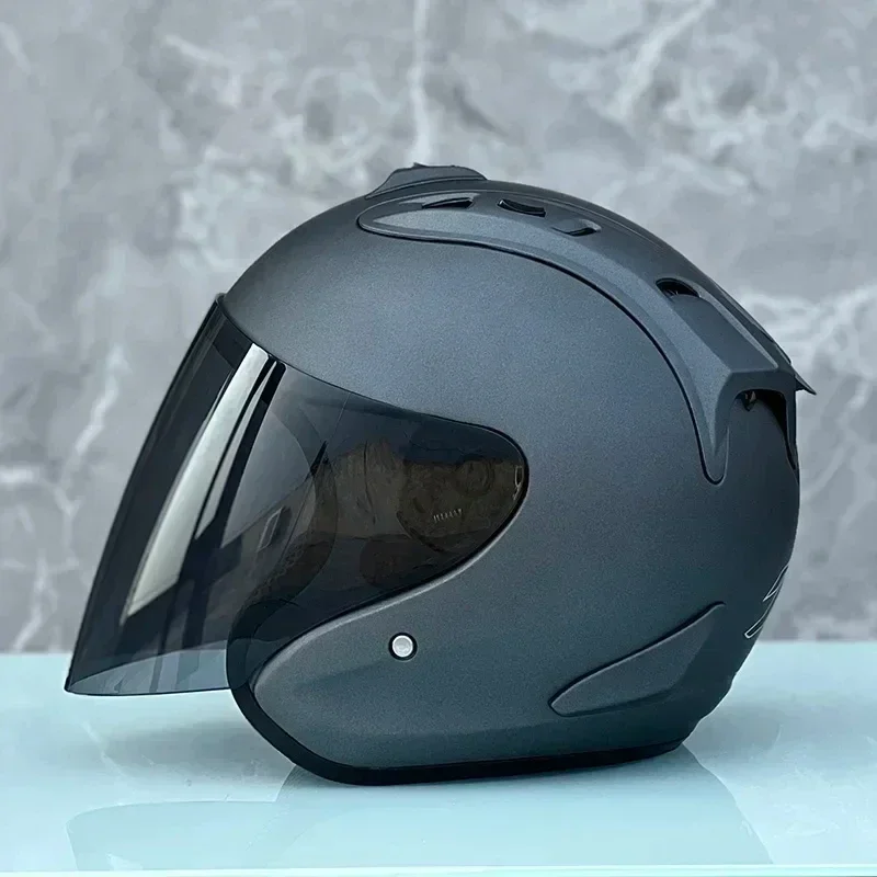 Ram4 Matt Grey Half Helmet Men and Women Motorcycle Off-Road Summer Helmet Downhill Racing Mountain Cross Casco Capacete