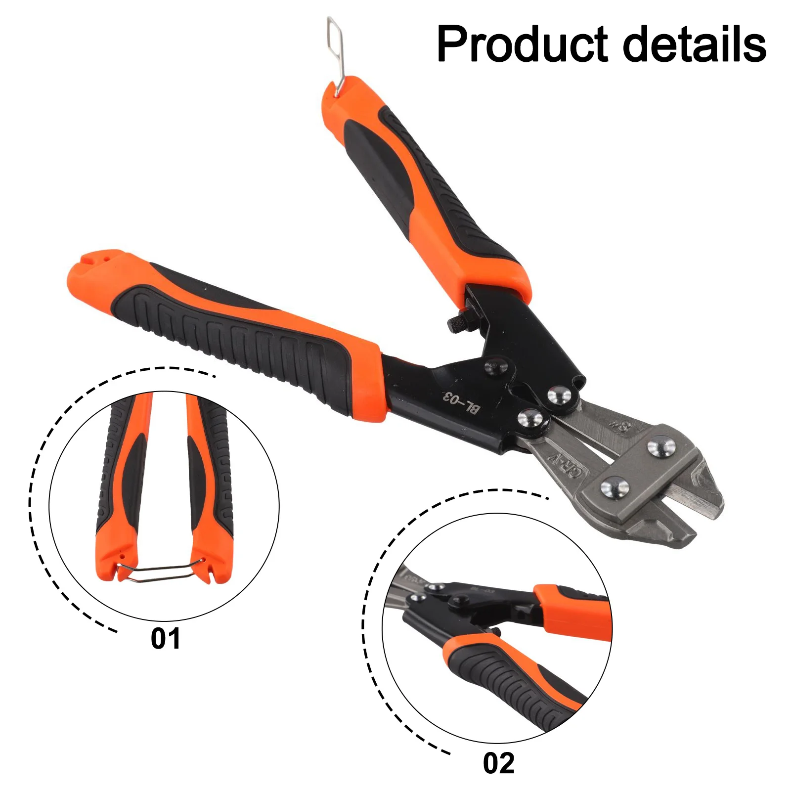 

For Home Repairs Metal Wire Cutter Bolt Cutter For Toolbox Portable Bolt Cutter For Home Repairs Compact Design