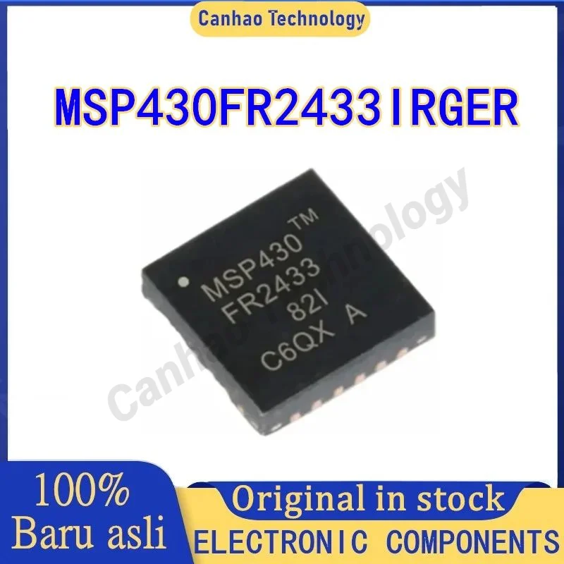 5PCS MSP430FR2433IRGER MSP430FR2433 MSP430FR MSP430 MSP IC Chip VQFN-24 100% New Original in stock