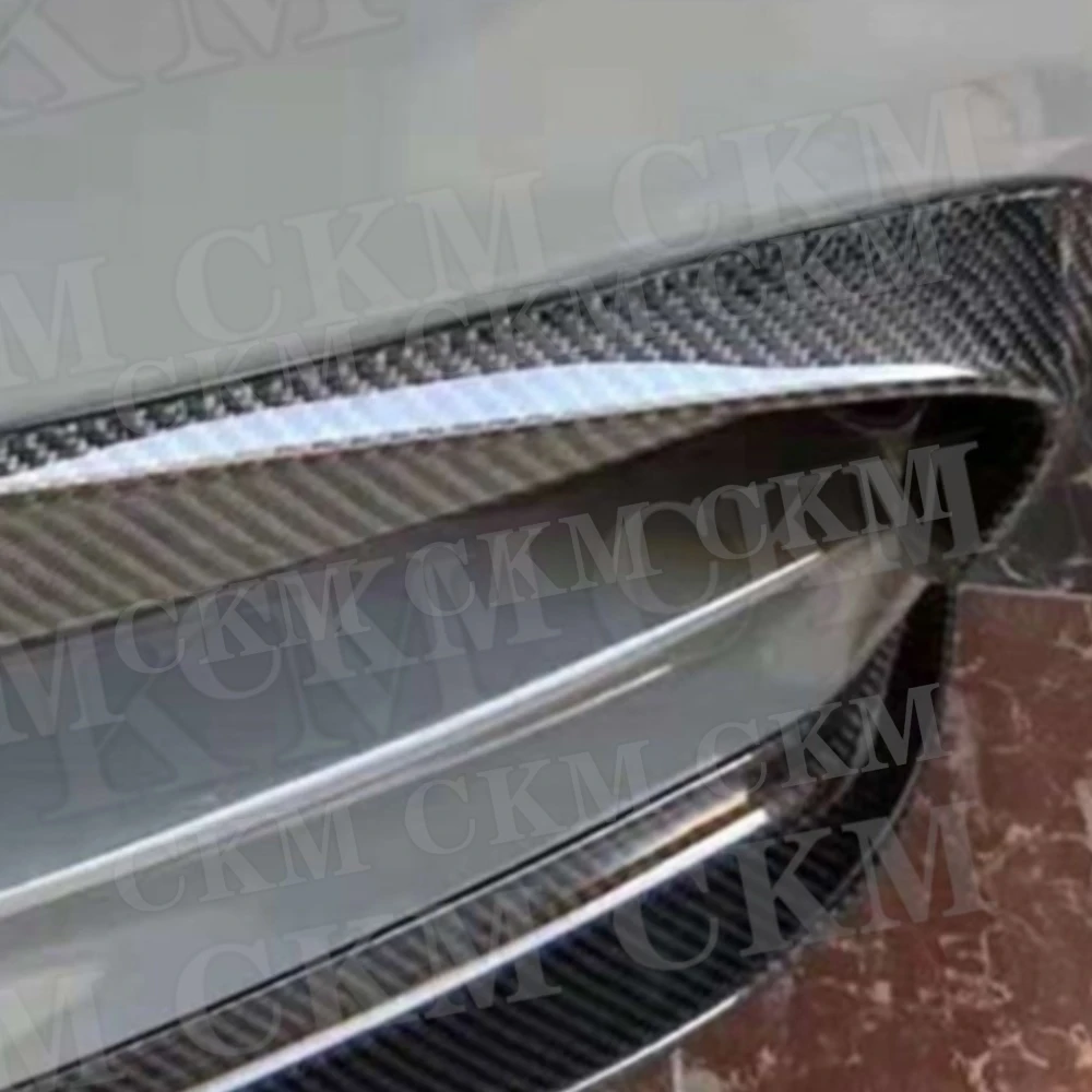 

Carbon Front Bumper Trim FogLight Eyelids Cover Canards Fins Auto For BMW 3 Series F30 M Sport 320i 328 335i 2012-2018