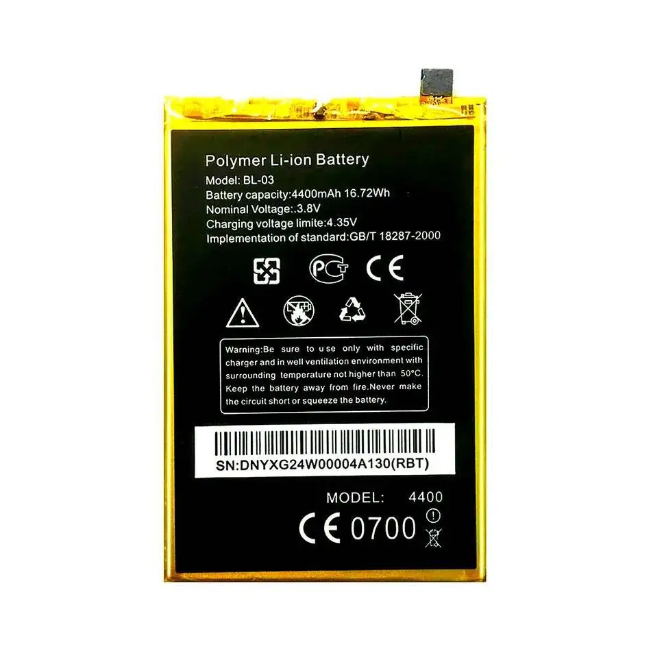 

For Thl 4400 Premium Replacement 4400Mah Mobile Phone Battery BL-03 Environmentally Friendly