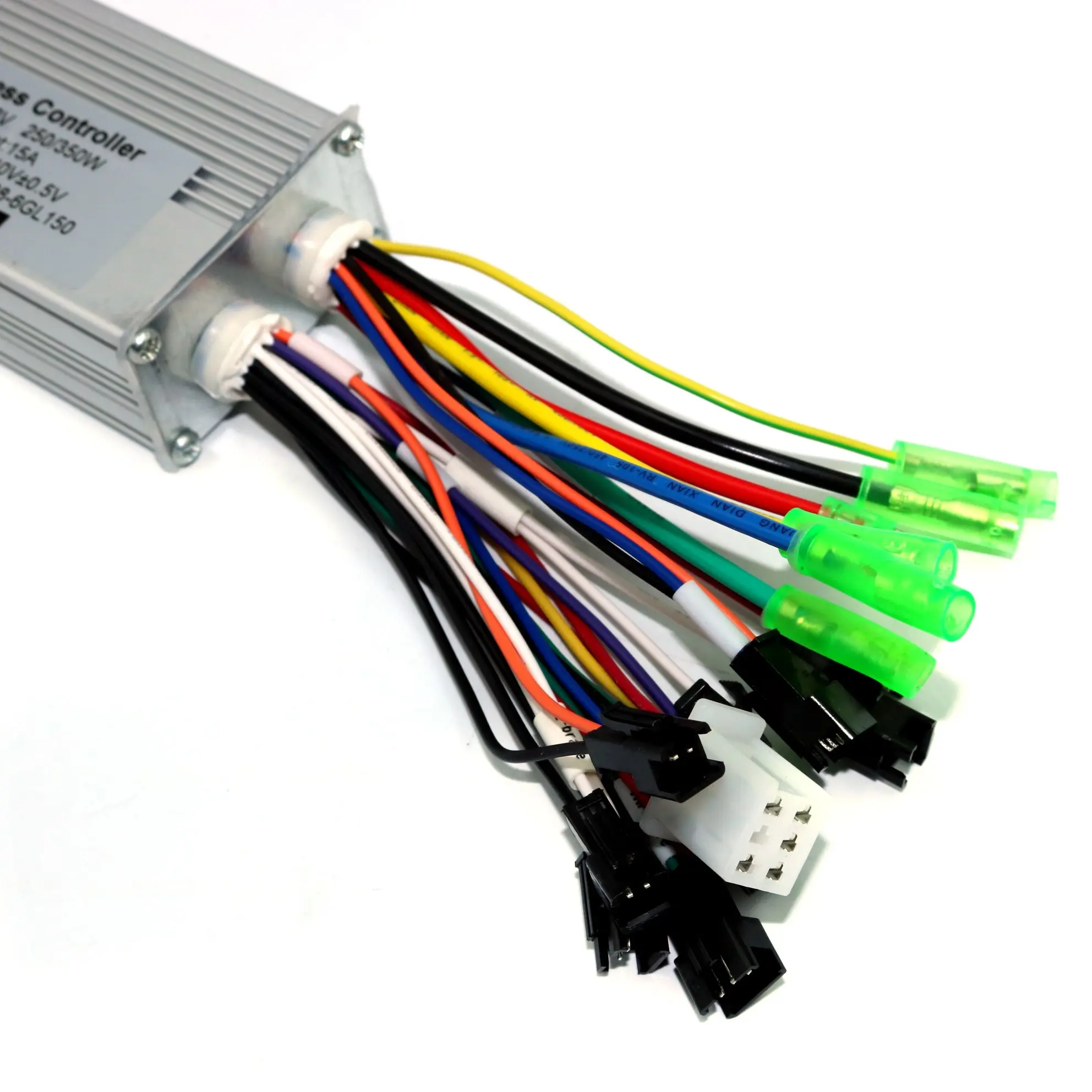 36V 48V 250W 15A BLDC Motor Controller E-bike Brushless Speed Driver Dual Mode Sensor/Sensorless Controller