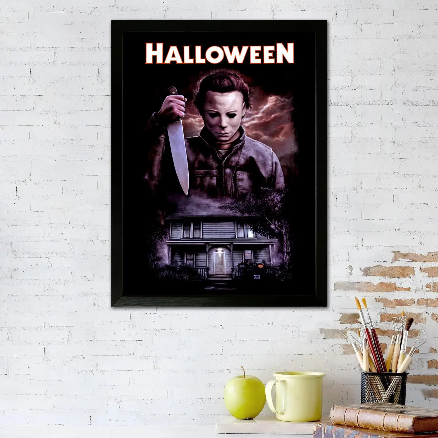 Michael Myers Canvas Art Poster and Wall Art, Picture Print, Modern Family Bedroom Decor,Decorative painting