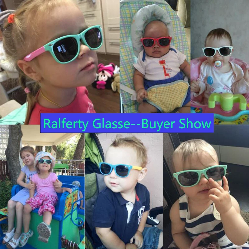 Ralferty TR90 Flexible Kids Sunglasses Polarized Child Baby Safety Sun Glasses UV400 Eyewear Infant oculos de sol 2025 Shades