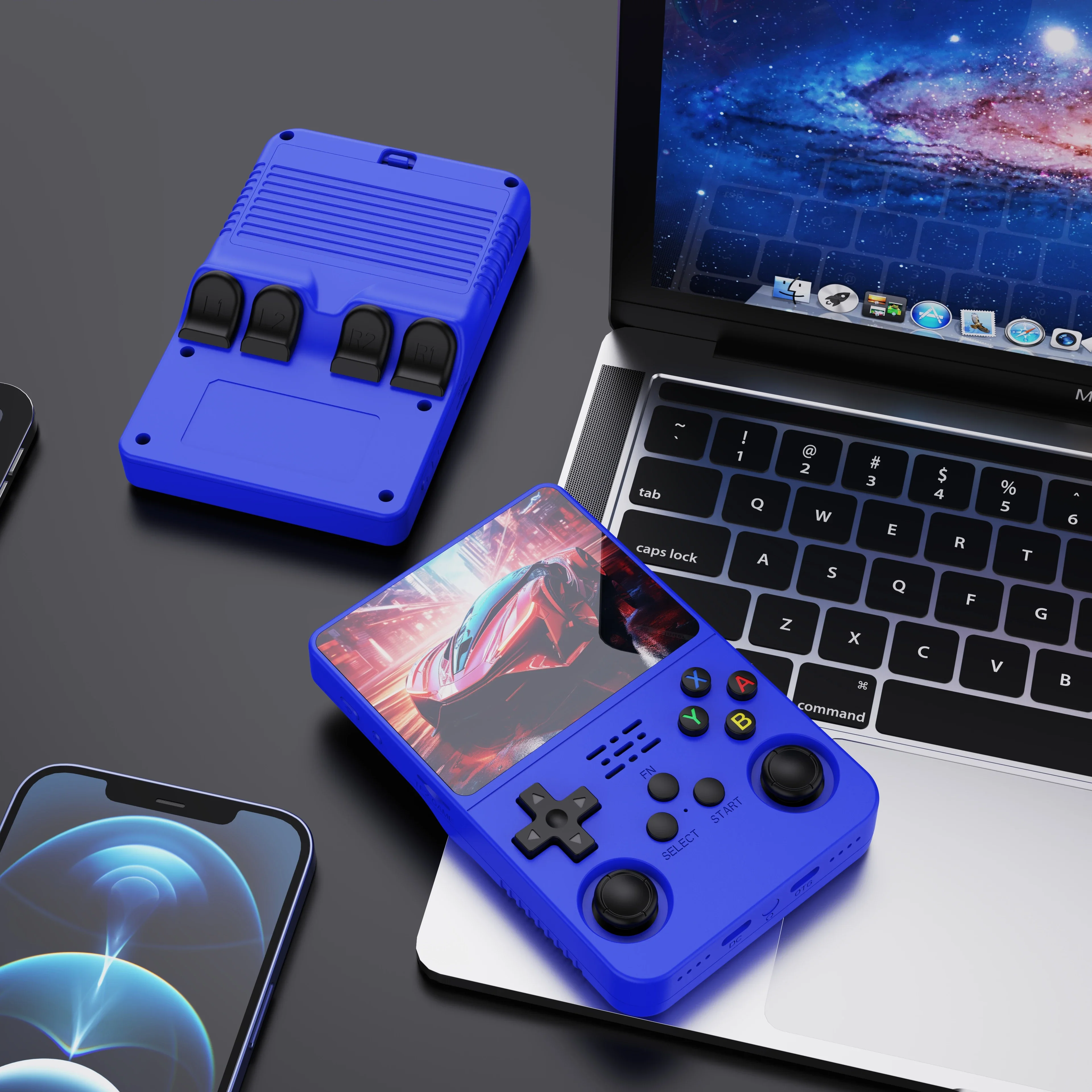 Portátil retrô R36S de código aberto - console Linux IPS de 3,5" com jogos pré-carregados de 64 GB e plug & play portátil presente perfeito