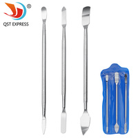 3pcs Universal Mobile Phone Repair Opening Tool Metal Disassemble Crowbar Metal Steel Pry Phone Hand Tool Set