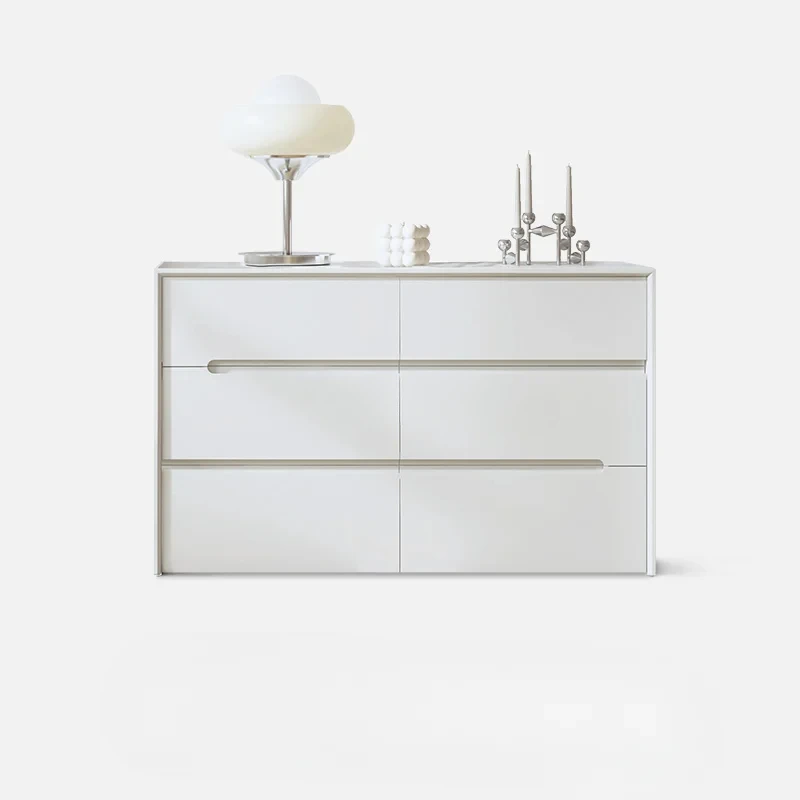 

Modern simple chest of drawers white bedroom bedside solid wood storage cabinet