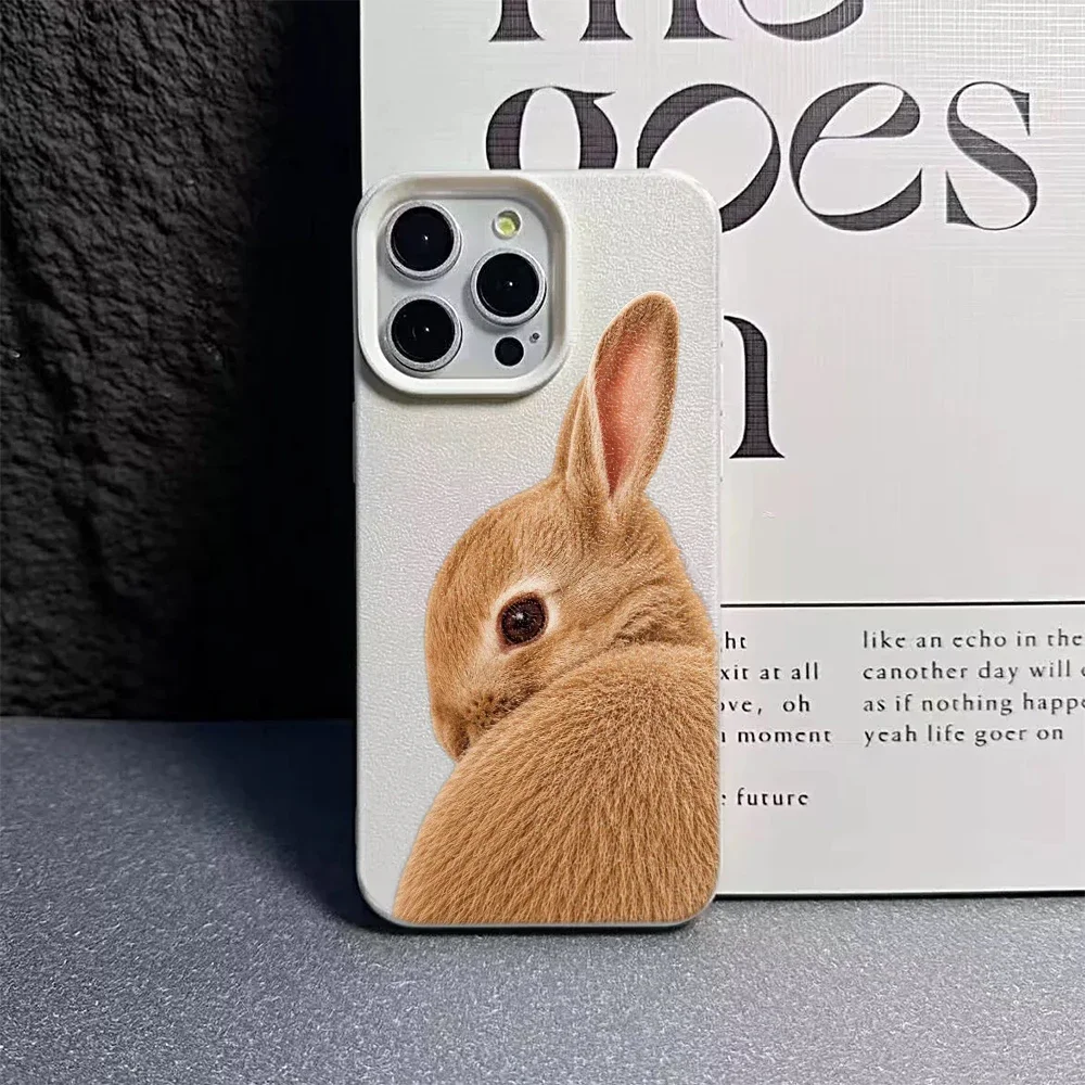 Phone Case For Samsung S26 A34 A35 A36 A05S A06 A15 A16 A07 Ultra Slim Anti Shock Rabbit Side View Durable Case