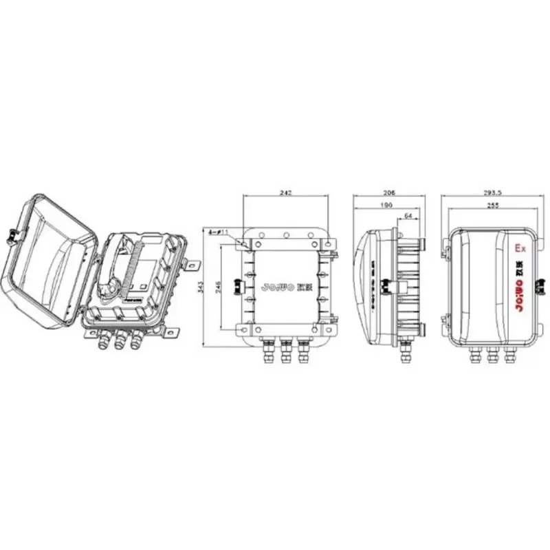 Langlebiges explosionsgeschütztes Bergbau-Telefon-Set für Verstärkertelefone