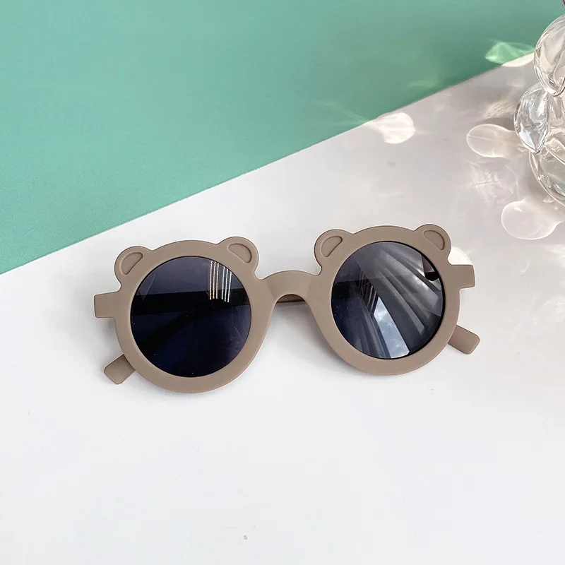 2026 Modische Neue UV400 Kinder-Sonnenbrille mit Weichen Bärenohren Runde Sonnenbrille für Babys Mädchen Jungen Kleinkinder Outdoor Strand Urlaub Geschenk – Detail 18