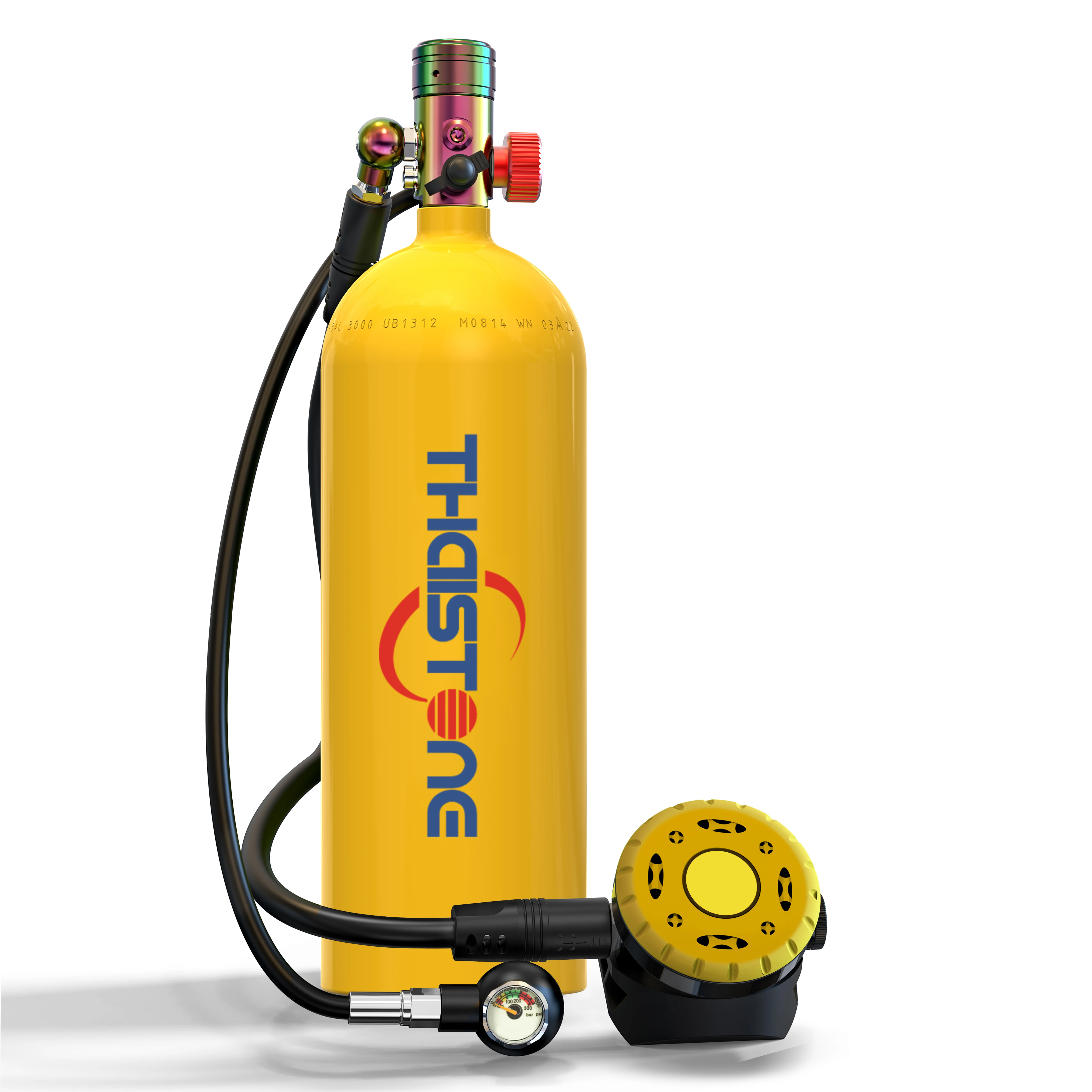 

TAIITONEE-Scuba Diving Tank Portable 2.3L Diving Tube Oxygen for Underwater Exploration Emergency Rescue Work 3 Inflatable Ways