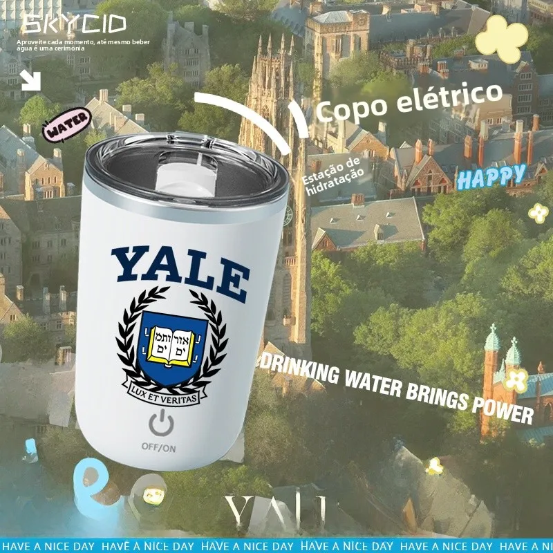 ヤール大学ステンレス鋼電動攪拌カップコーヒーカップシンプルスタイルストレートボディカップ多用途