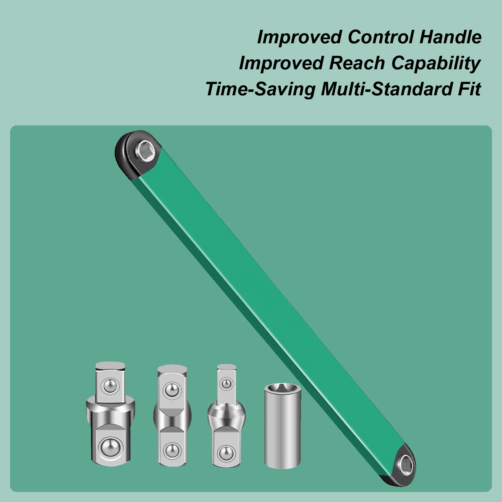 

Многоцелевой удлинительный ключ с храповым механизмом, регулируемый ручной удлинитель со смещением для оборудования для ремонта автомобилей, оборудования