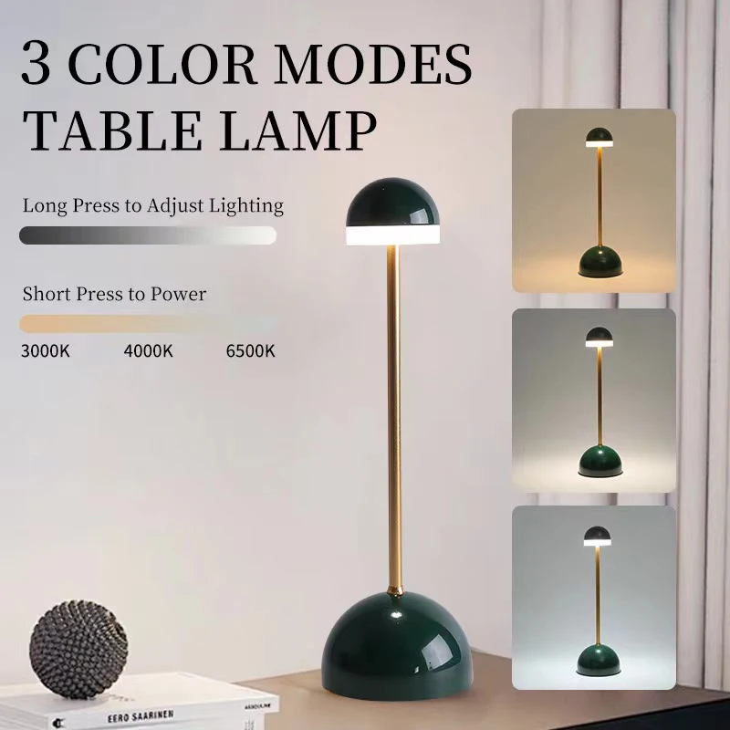 

Creative Minimalist Desk Lamp LED Charging Dimming Warm Bedroom Bedside Lamp Creative Study Atmosphere Small Night Light