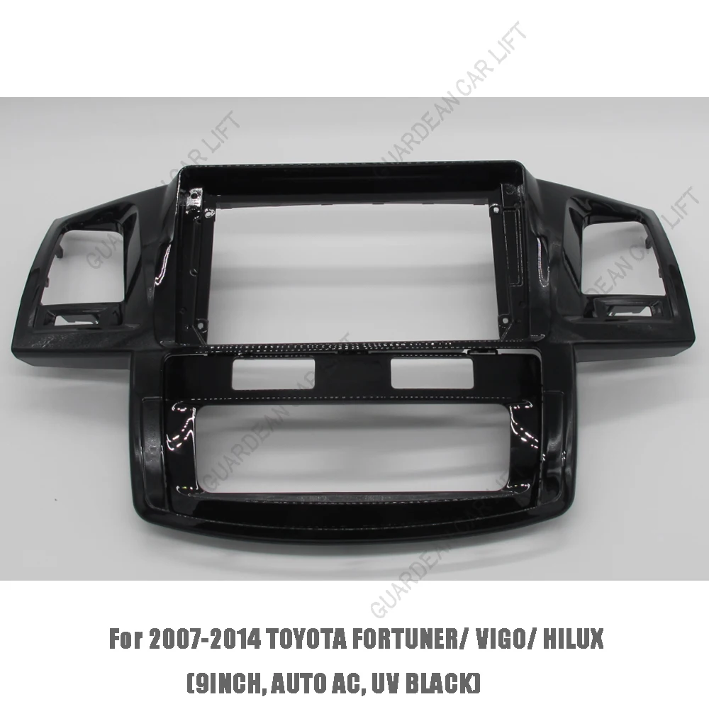 9 Inch Car Radio panel For Toyota Fortuner Hilux 2005-2014 DVD Stereo Frame Plate Adapter Mounting Dash Installation Bezel Trim