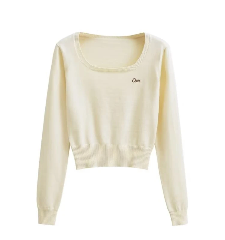 

Ele Lazy Knitted Top oulder Length Long Sve 2023 Autumn New Women's Faionable Casual Sle Pure Color Commute Wind