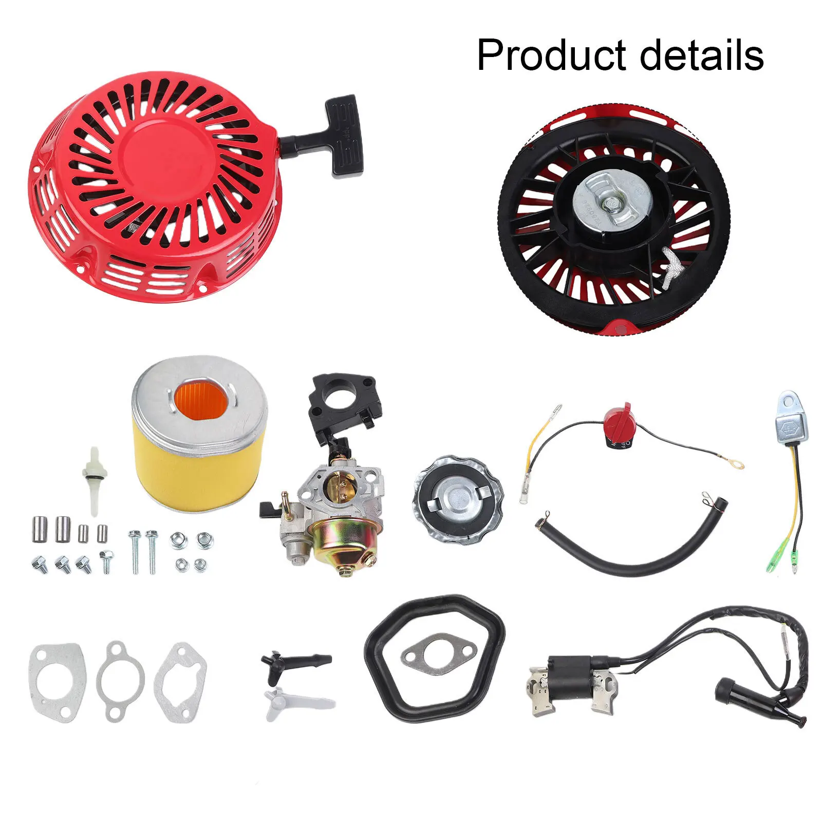 For Honda Engine Maintenance Kit for GX340 GX420 Carburetor Recoil Starter Air Filter and Ignition Coil Components