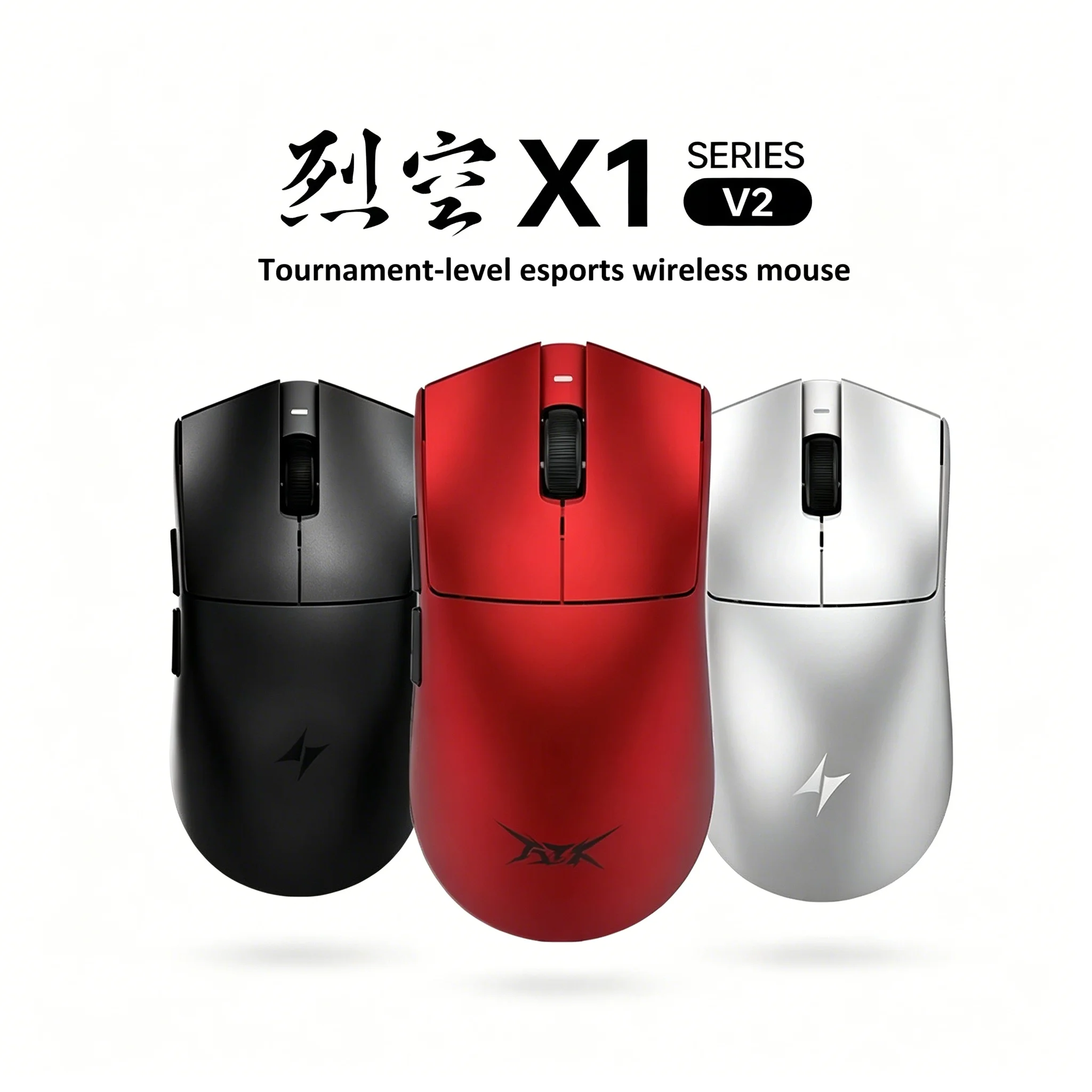 ATK X1 V2 PAW3950Ultra Dual 8K Wireless Gaming Mouse 54g Ultra Lightweight 0.163ms Low Latency 2.4G/Wired Ergonomic for Valorant