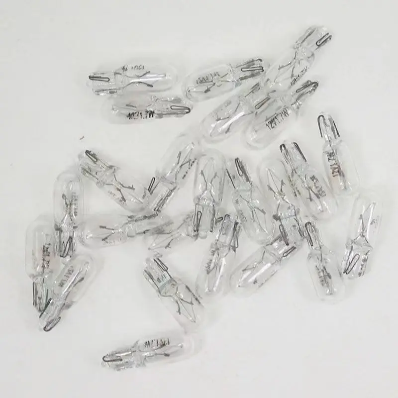 100pcs Halogen/LED Light For T6.5 T5 T10 3W/5W/2W White Blue Amber Car Dashboard Warning Indicator Light Instrument Cluster Lamp