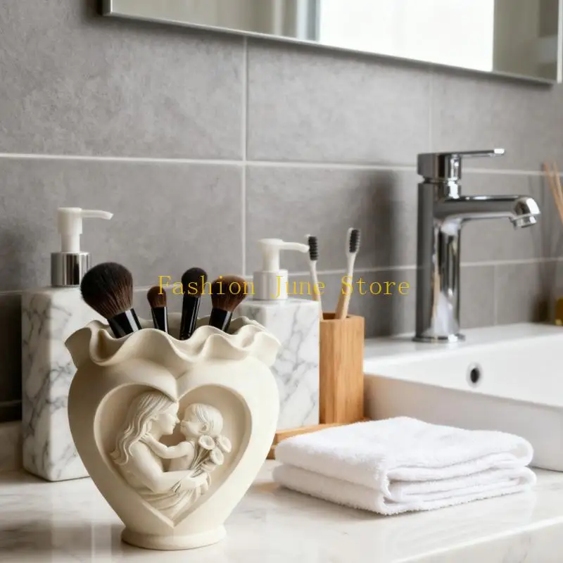 N5KA Silicone Heart Planter Mould For Art Handmade Jewelry And Home Decoration Craft Reusable Demolding Designs