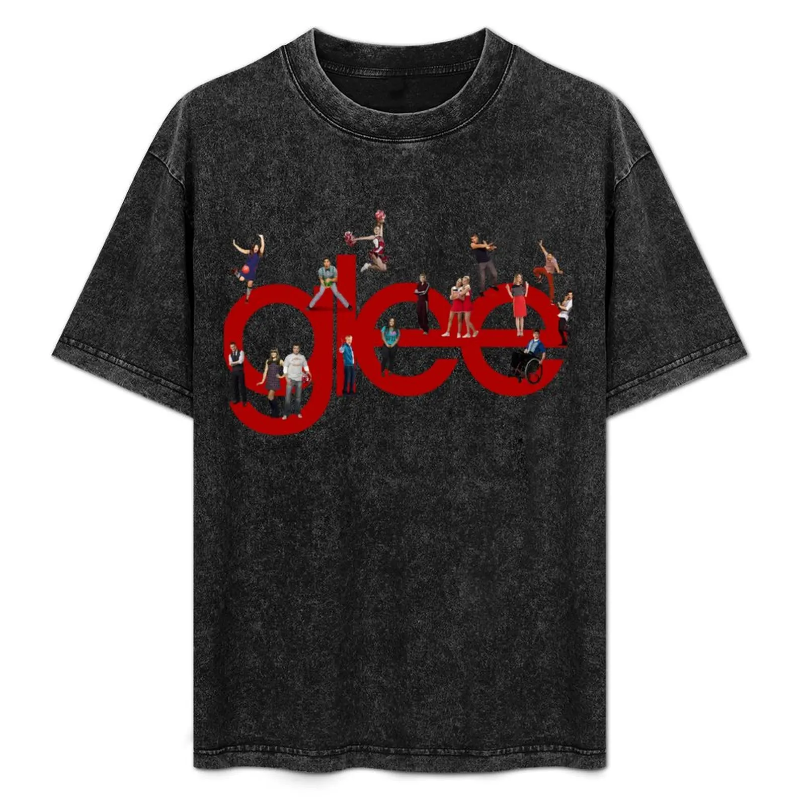 

glee logo with the cast T-Shirt vintage t shirts baggy shirts designer shirts men clothings
