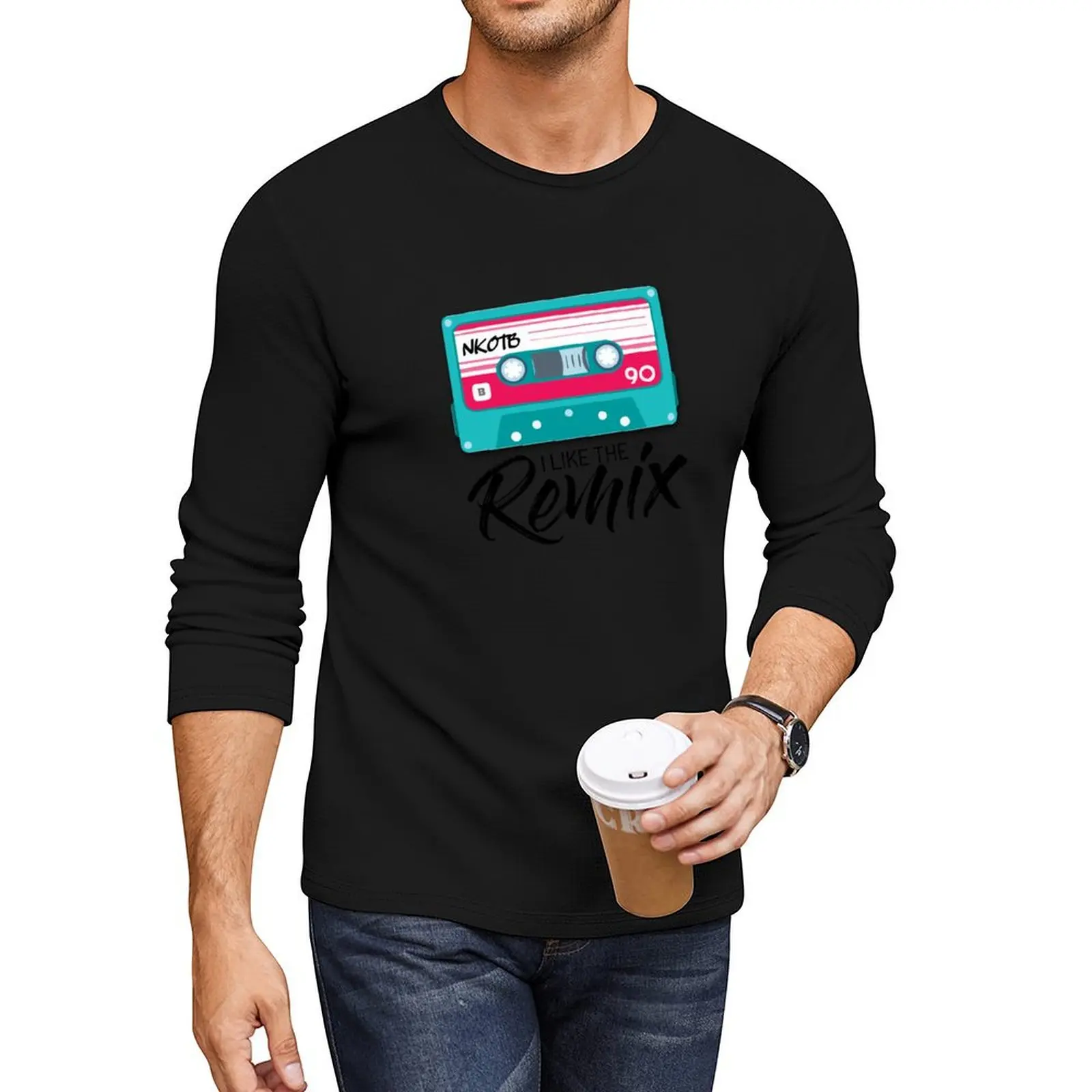 I Like the Remix Long T-Shirt plus size tops black t shirts shirts graphic tees mens champion t shirts