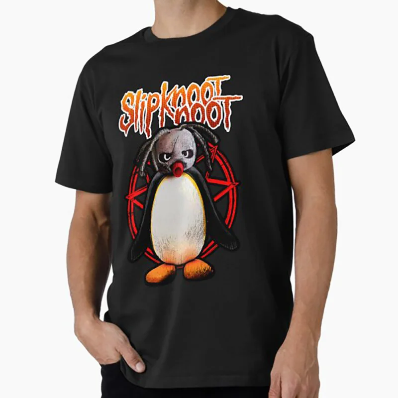

0330 Noot Noot Pingu Meme Gift t shirt for men Funny cartoon Graphic Clothes 100% cotton printed Y2K clothing Large size tee