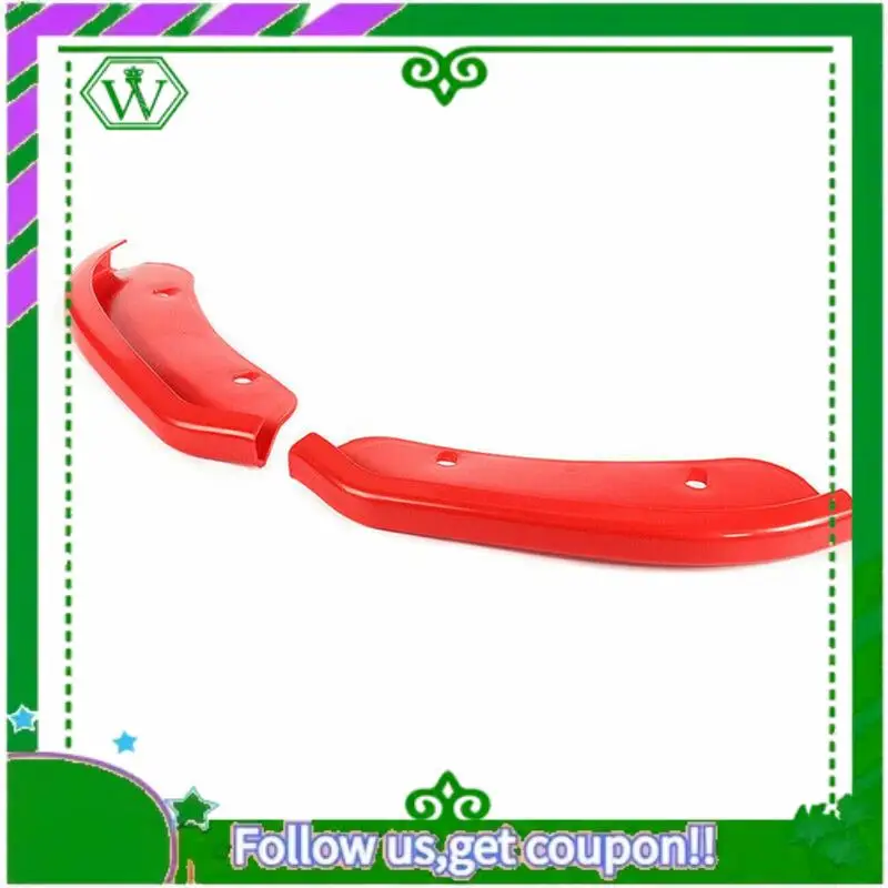 

AC34-1Set For Dodge Challenger SRT Scat Pack Bumper Lip Splitter Protector Replacement Red 68327082AA 68327083AA