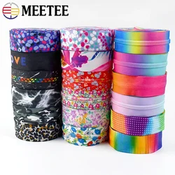 2-10Meters 5# Nylon Zipper Coil Closure By Meter Bag Jacket Printed Zip Tape Pocket Replacement Zippers Roll Sewing Accessories