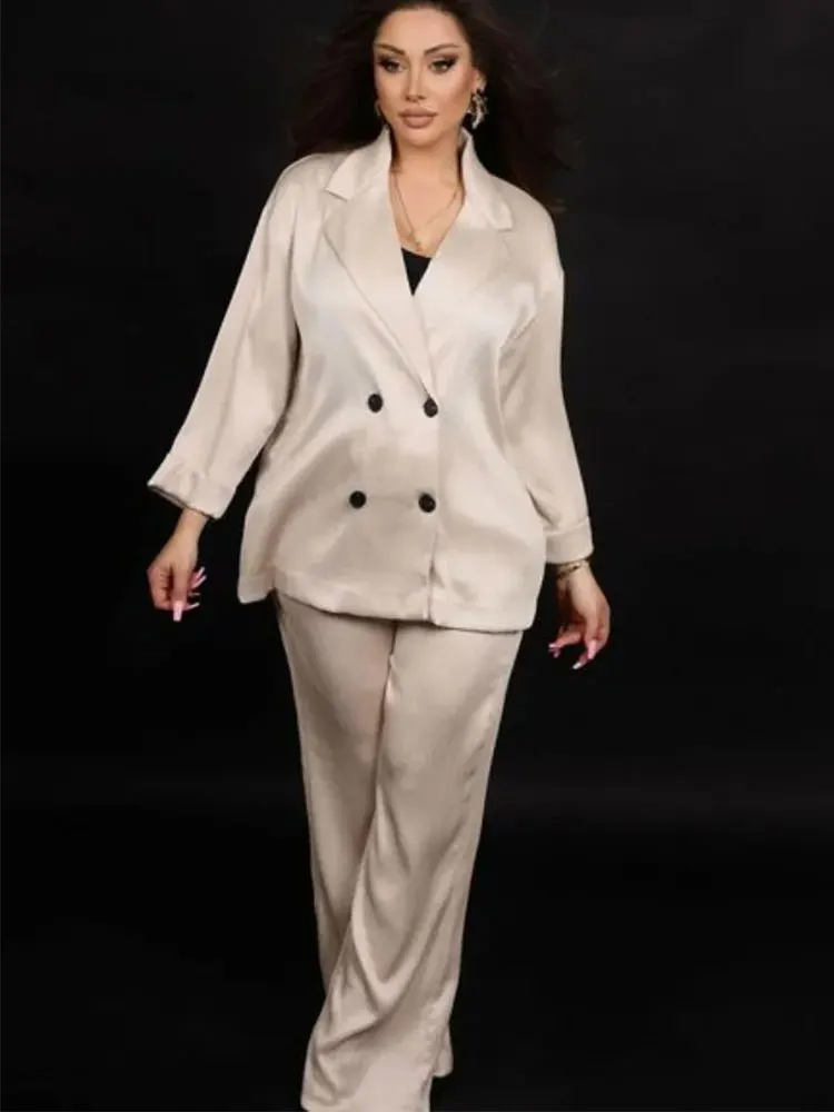 HH レディース カジュアル ルーズ ストレートパンツ エレガント ベージュ プリーツ入り ドローストリング ハイウエスト トラウザーズ 2024年新作 ファッション ワイドレッグパンツ