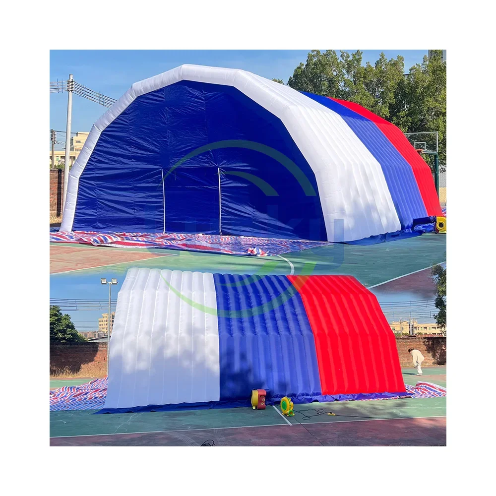 

Custom Large Outdoor Inflatable Tunnel Tent Camping Air Shelter House For Events