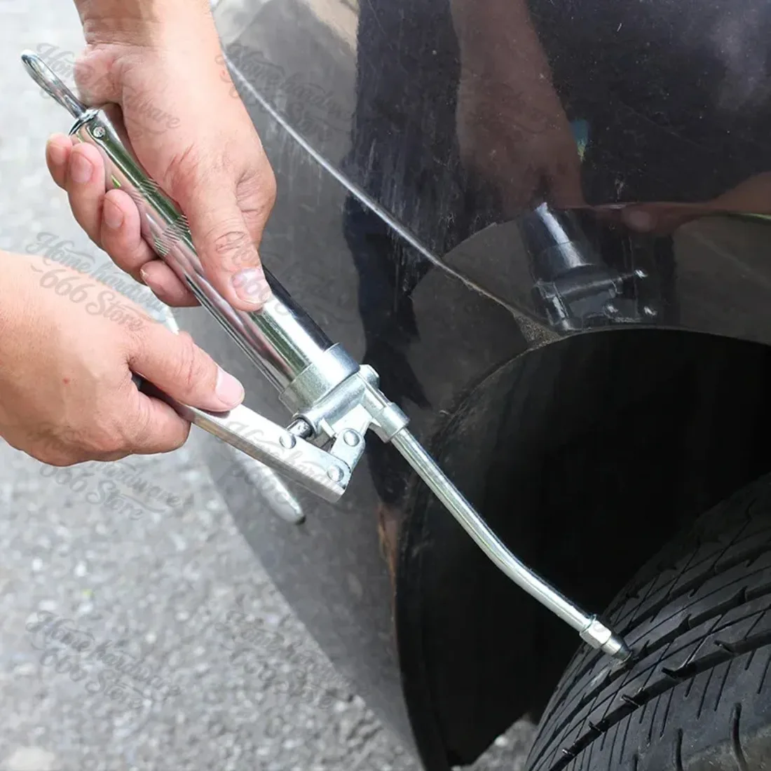 Car Tire Repair Kit, Internal Rubber, Rubber Strip, Emergency Tool, Quick Repair, with Long Tire Filler