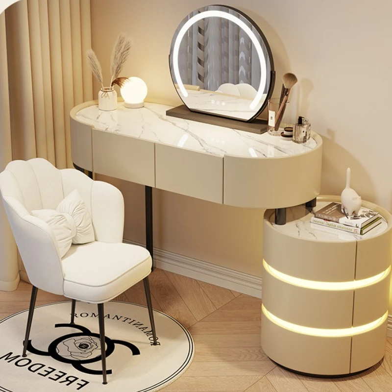 

Small Stool Corner Makeup Table Storage Led Cute Set Girl's Dressing Table Mirror Beauty Schminktisch Bedrooms Furniture