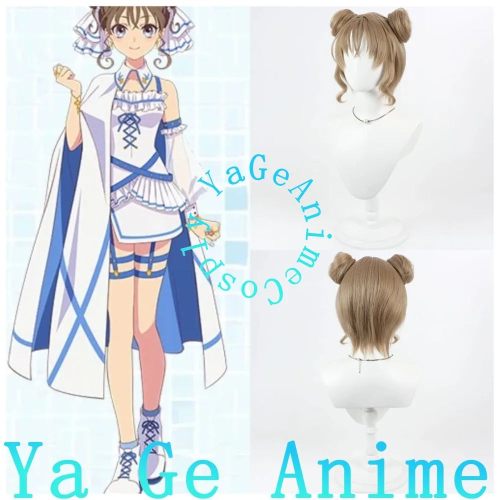 舞神宮司コスプレウィッグヘアバンエクステンションリアルな頭皮アニメキャラクターウィッグ