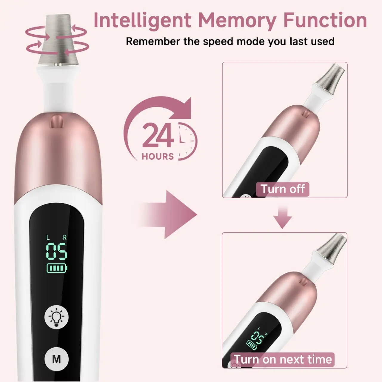 Kit profissional de broca elétrica para unhas, 10 velocidades, portátil, recarregável, conjunto de lixa de unha para gel grosso, cutícula, mão, pé