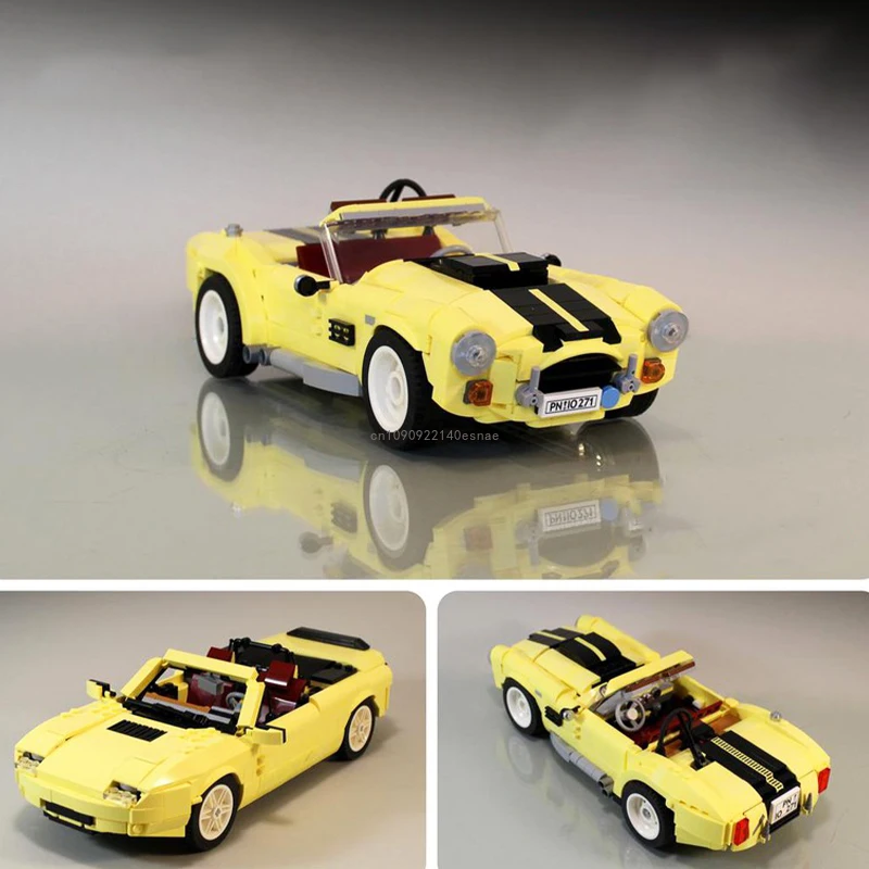 

815 шт. технические строительные блоки Fiat 500 10271 Moc (2in1) AC Cobra и Mazdaed Miata MX5 автомобильные кирпичи игрушки для детей подарки