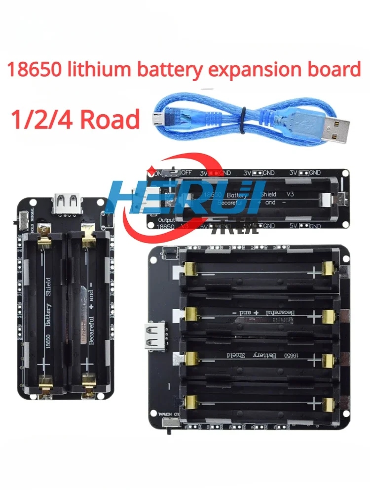 ESP32 1/2/4 18650 Lithium Battery expansion board V8 mobile power expansion board SMD battery holder