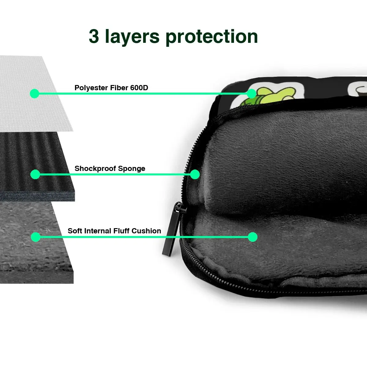 Jj Mikey Maizen Crossbody Laptop Bag Case Computer Bag 13 14 15.6 Inch Notebook Pouch for Macbook Pro Lenovo